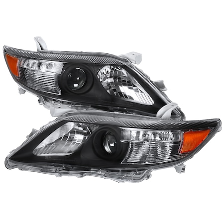 Spec-D Tuning 10-11 Toyota Camry Projector Headlights - Black 2LHP-CAM10JM-RS